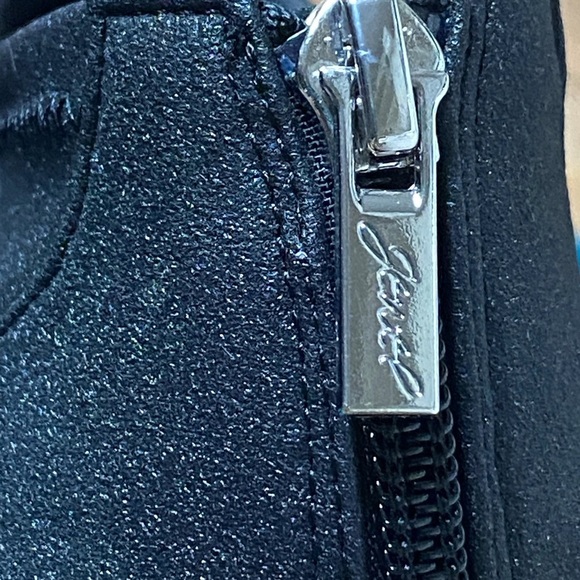 Badgley Mischka Jewel Ankle Sock Bootie Heels 7.5 - Picture 6 of 8